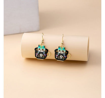 Cat Drop Earring