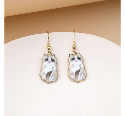 Cat Drop Earring