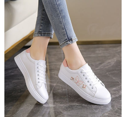 Butterfly Lace Up Sneakers