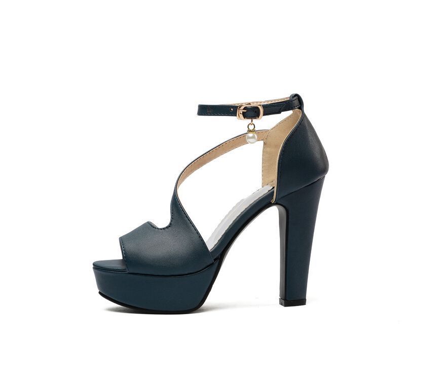 Strap Chunky Heel Sandals Ankle Platform