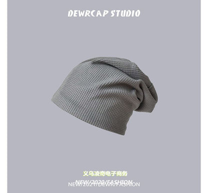 Knit Plain Beanie Slouchy