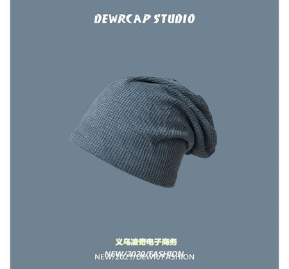 Knit Plain Beanie Slouchy