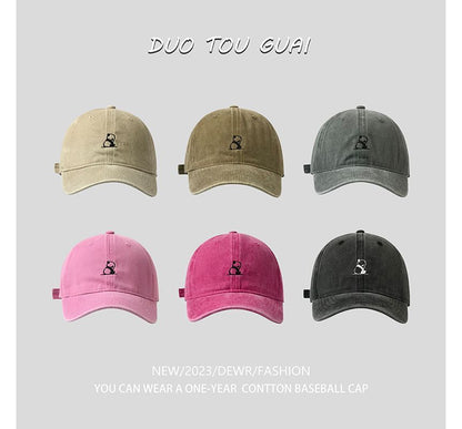 Panda Baseball Cap Embroidered