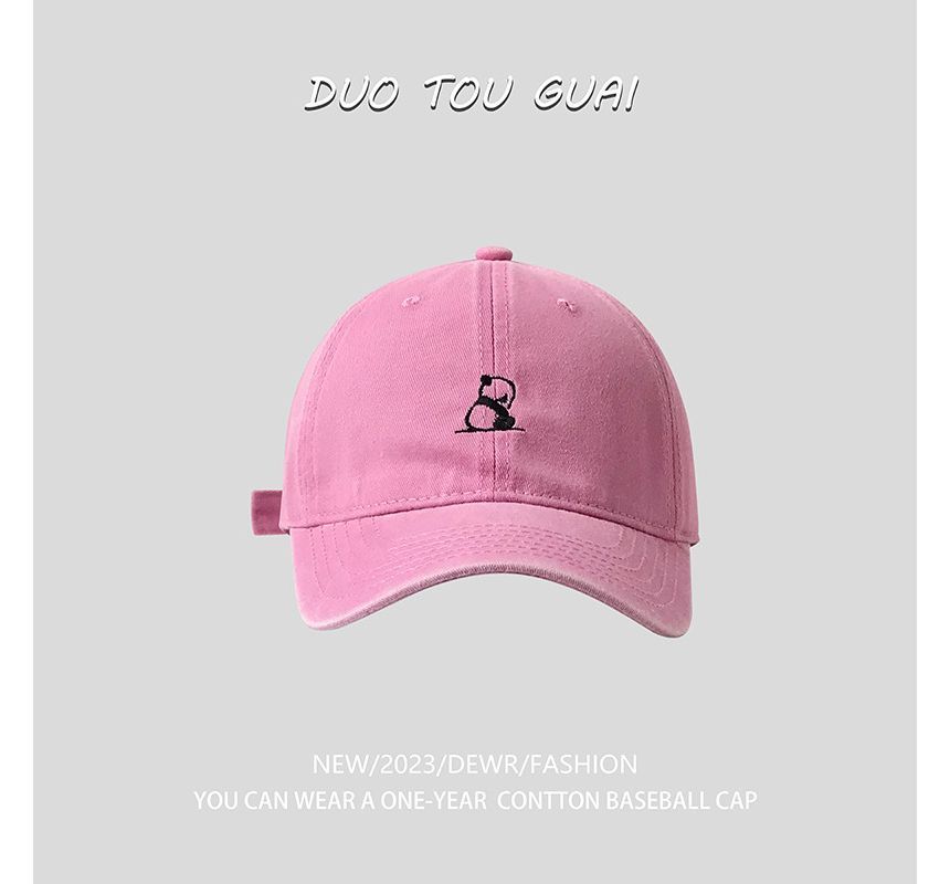 Panda Baseball Cap Embroidered