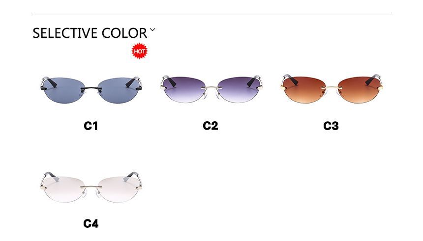 Sunglasses Metal Frameless