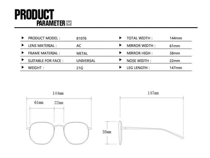 Frameless Metal Sunglasses