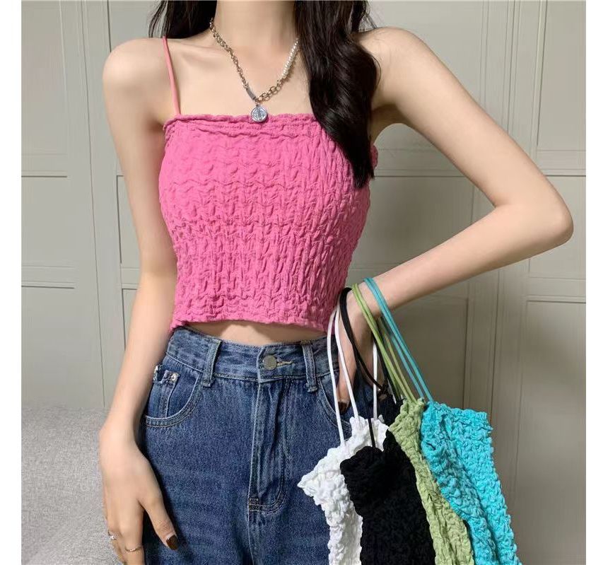 Ruched Cami Top Cropped