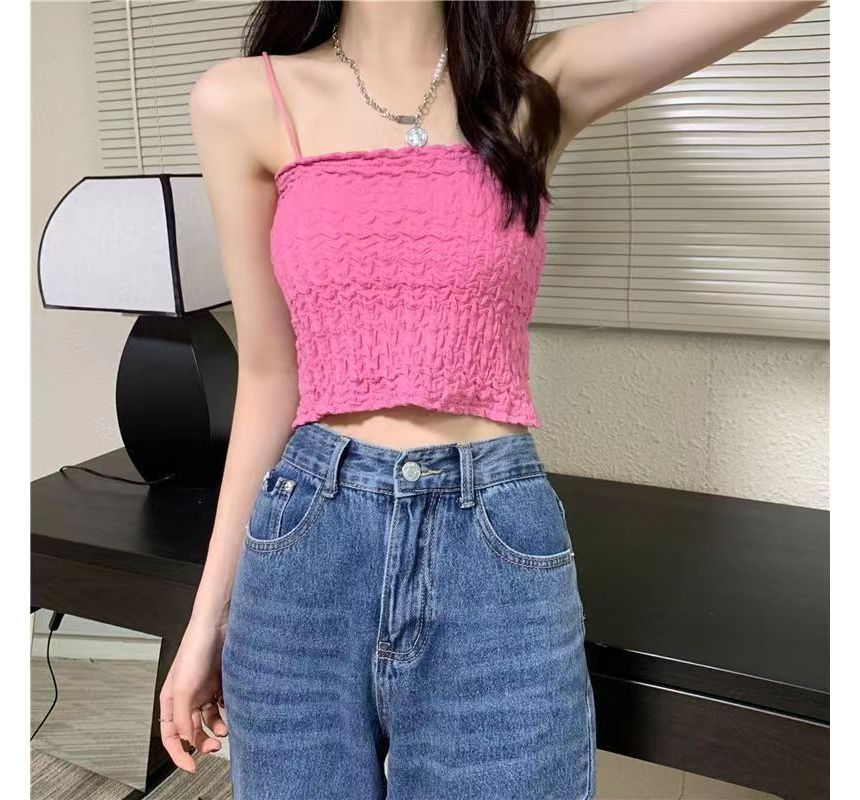 Ruched Cami Top Cropped