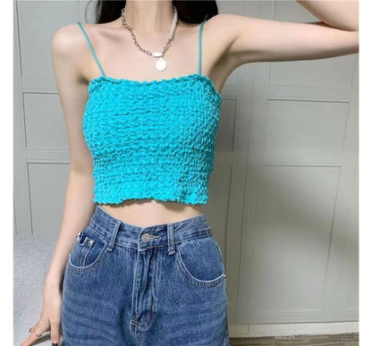 Ruched Cami Top Cropped