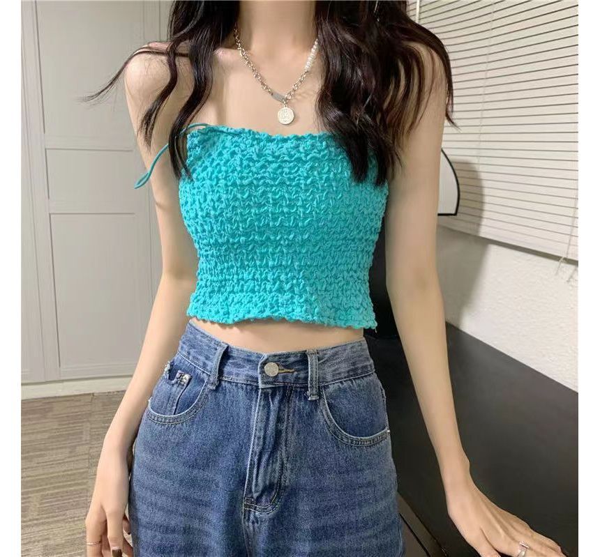 Ruched Cami Top Cropped