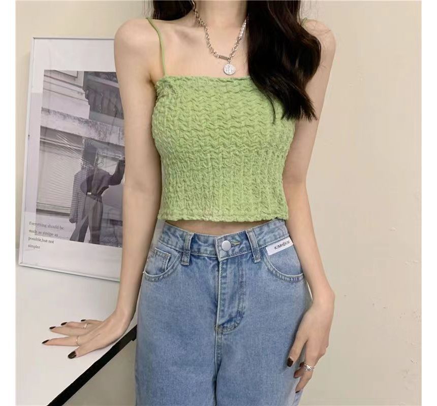 Ruched Cami Top Cropped