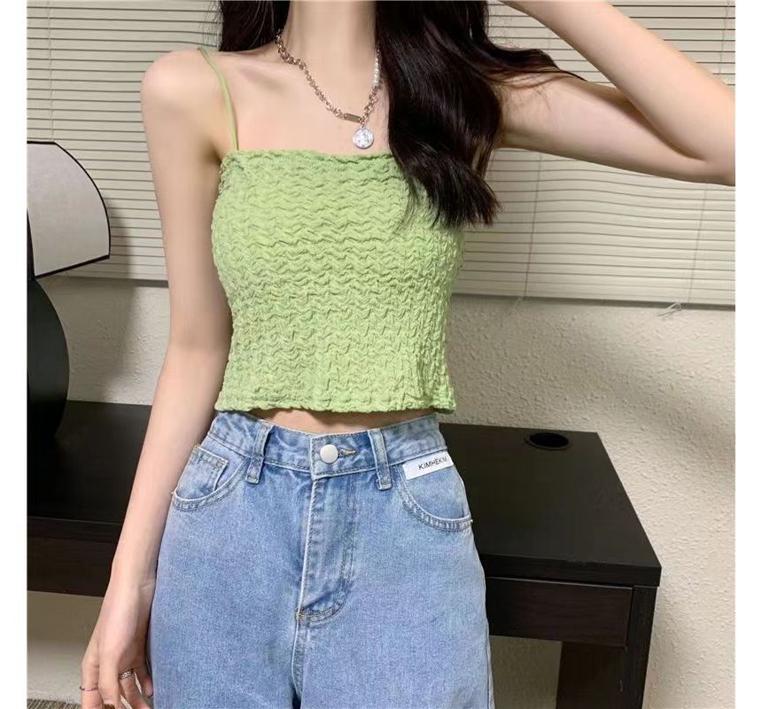 Ruched Cami Top Cropped