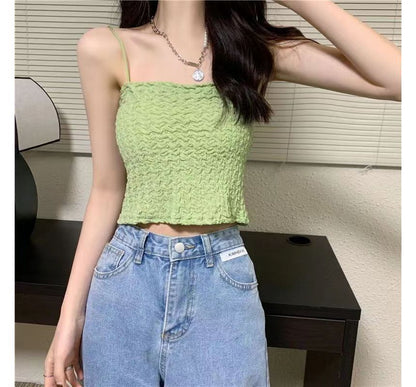 Ruched Cami Top Cropped