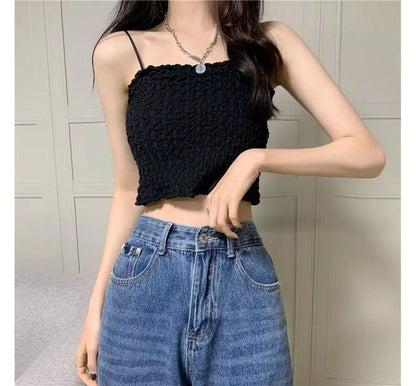 Ruched Cami Top Cropped