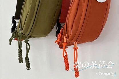 Multi-Pocket Belt Bag / Bag Charm / Set