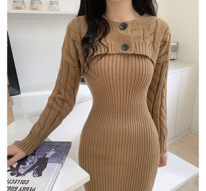 Cardigan Cropped Plain