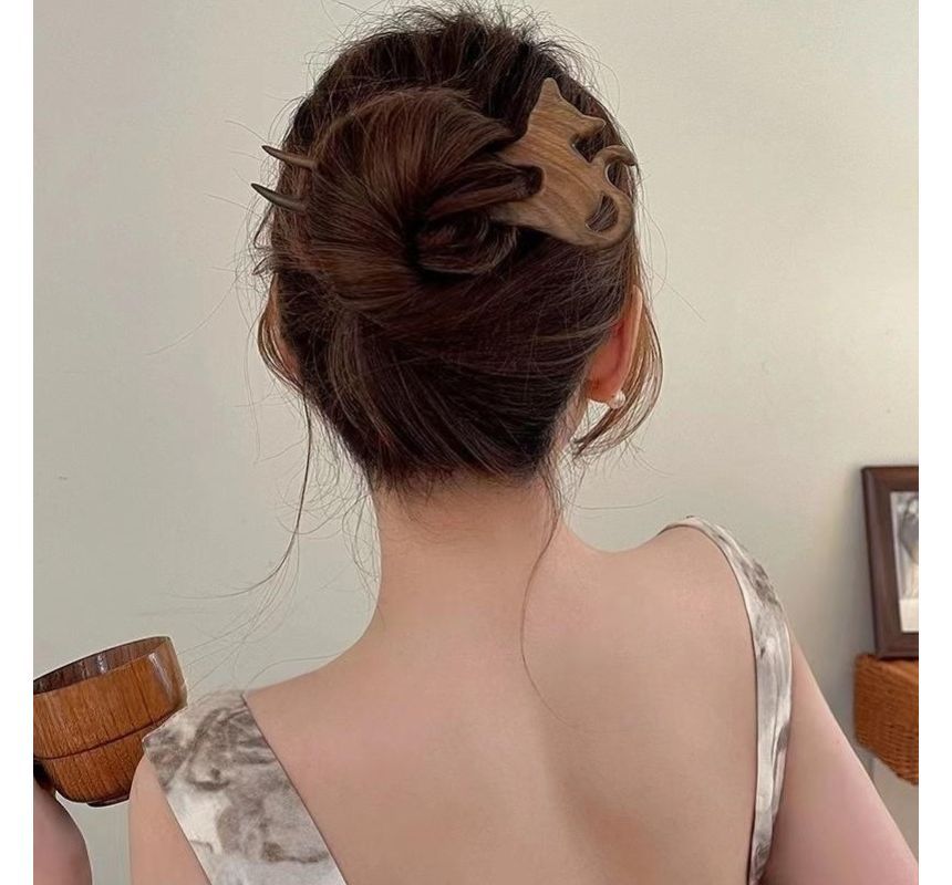 Cat Wooden Designs) Hair Stick (Various