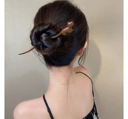 Cat Wooden Designs) Hair Stick (Various