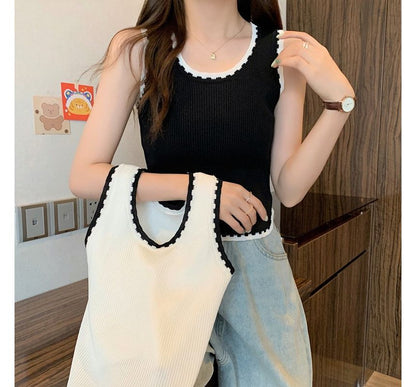 Tank Contrast Trim Top