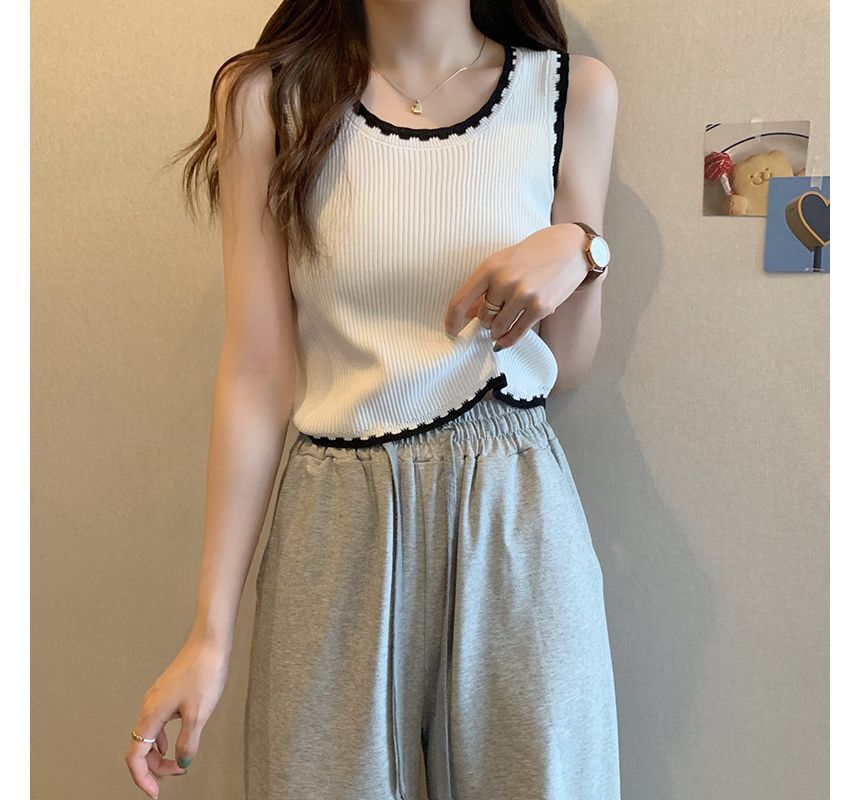 Tank Contrast Trim Top