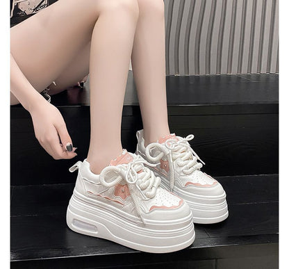 Floral Accent Sneakers Platform