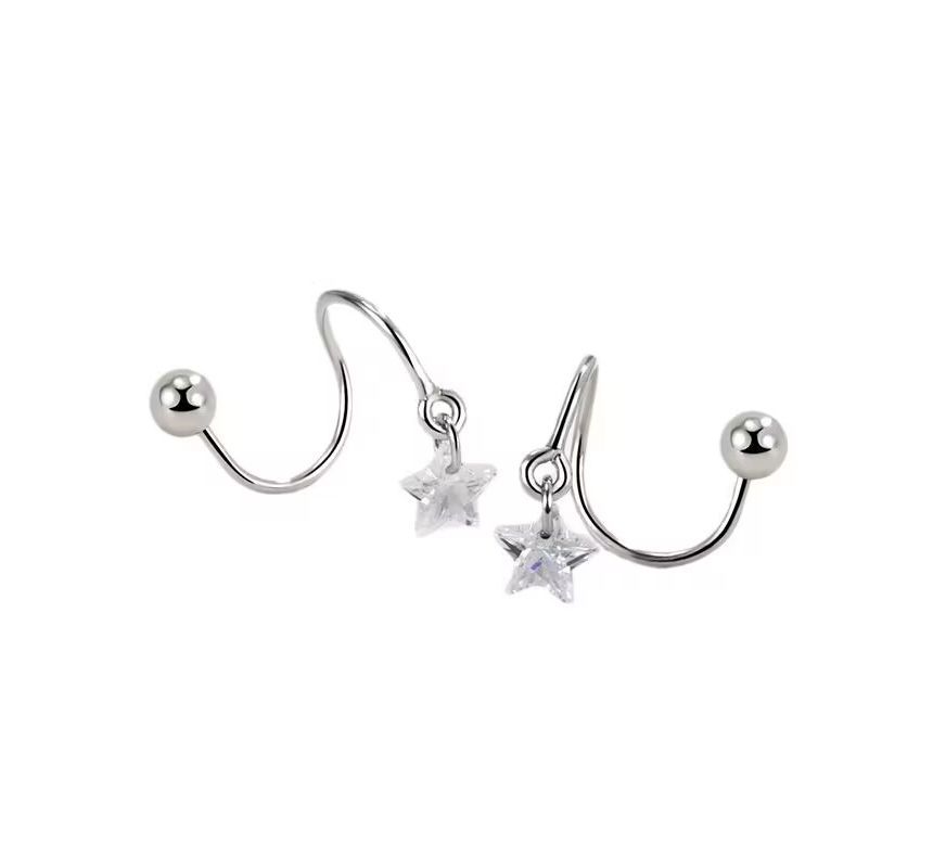 Star Spiral Drop Earring