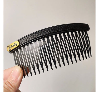 Faux Leather / Acrylic Hair Comb (Various Designs)