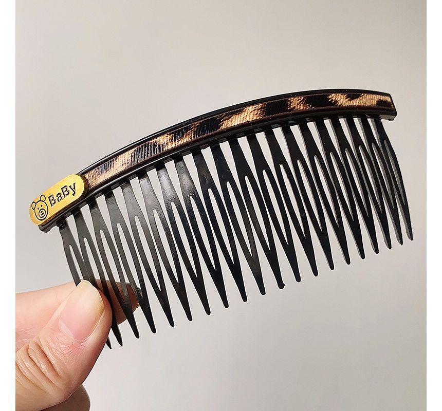 Faux Leather / Acrylic Hair Comb (Various Designs)