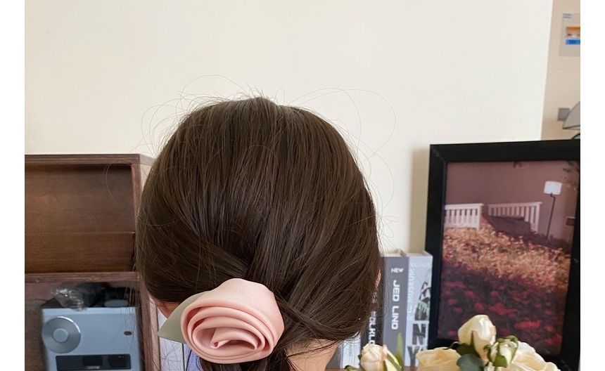 Rose Fabric Hair Tie