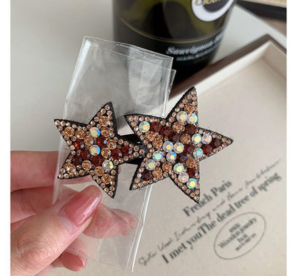 Star Rhinestone Alloy Hair Clip