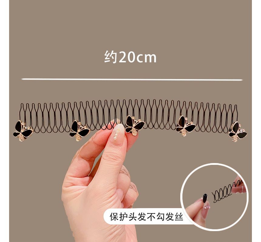 Acrylic Alloy Hair Comb (Various Designs)