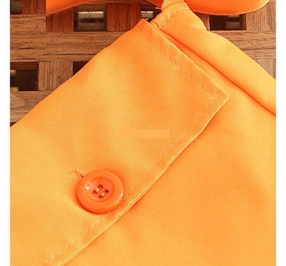Buttoned Nylon Crossbody Plain Pouch