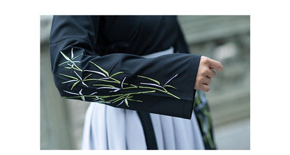 Leaf Embroidered Hanfu Costume Set