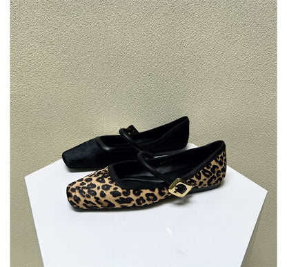 Chaussures Mary Jane à bout carré