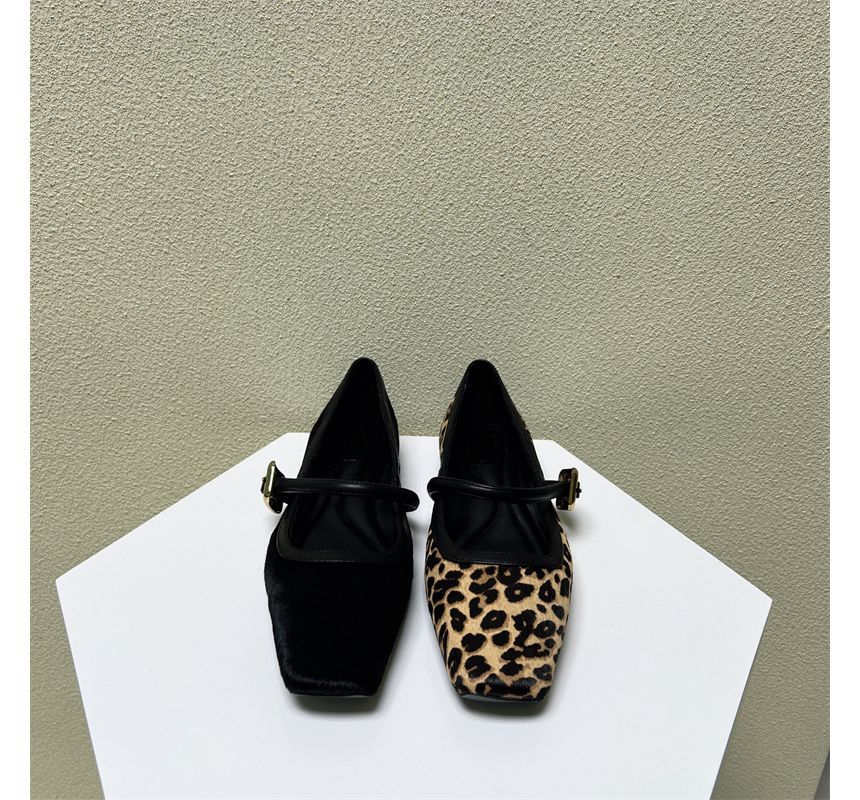 Chaussures Mary Jane à bout carré