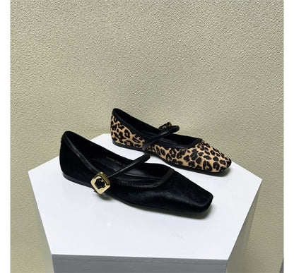 Chaussures Mary Jane à bout carré