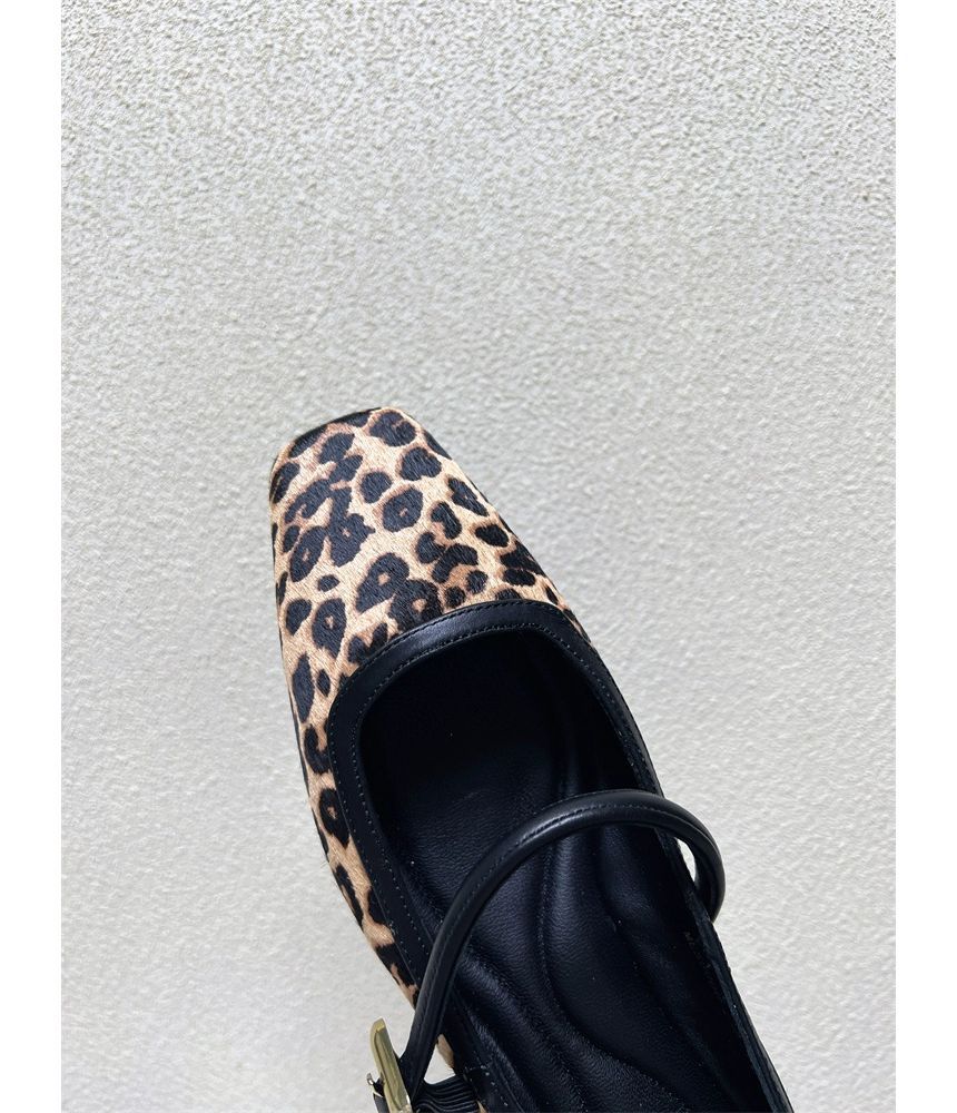 Chaussures Mary Jane à bout carré