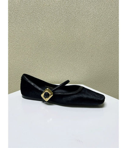 Chaussures Mary Jane à bout carré