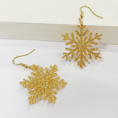 Snowflake Acrylic Drop Earring