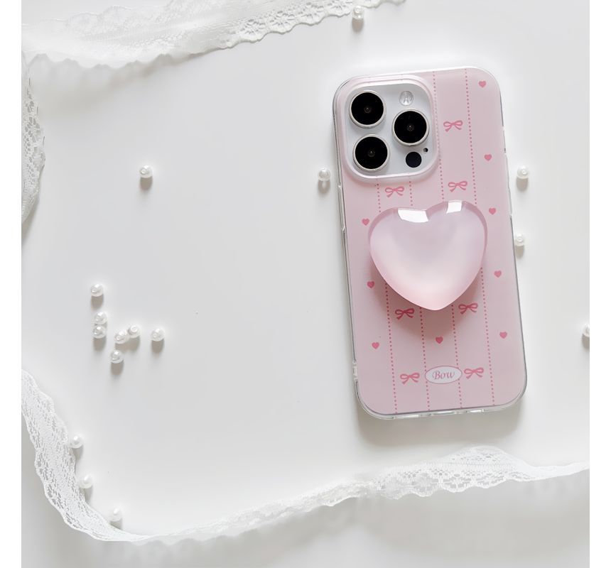 Bow Phone Case / Heart Phone Stand