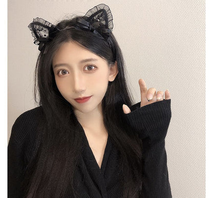 Headband Lace Cat Ear