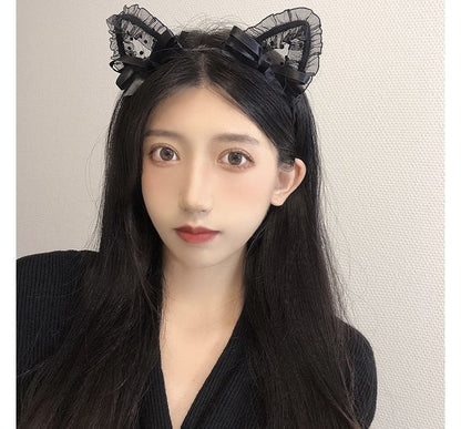Headband Lace Cat Ear