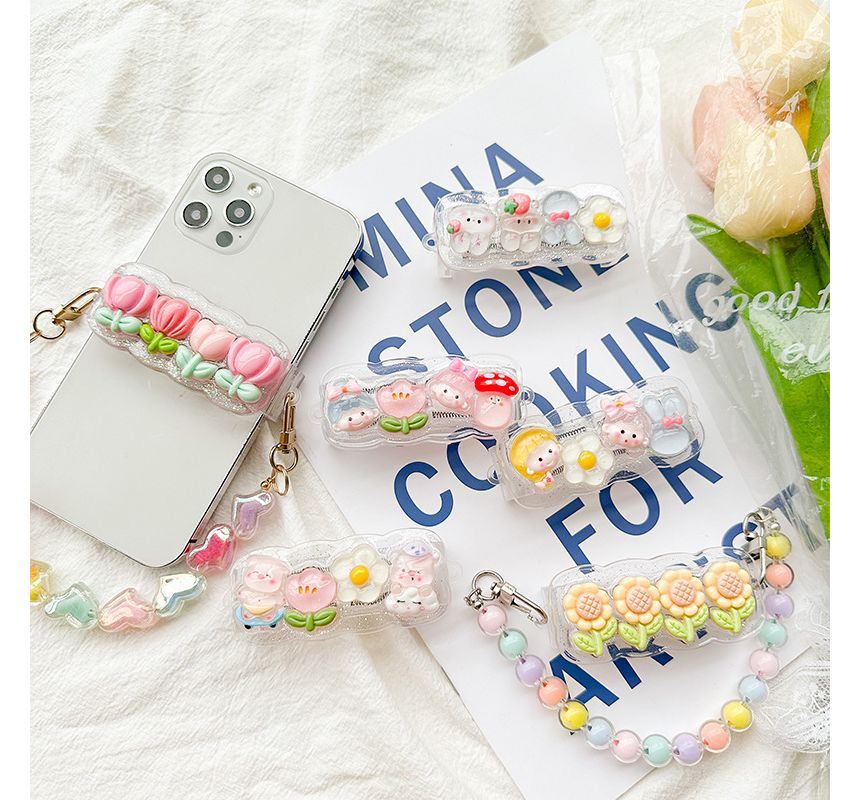 (Various Clip On Cartoon Phone Designs) Strap