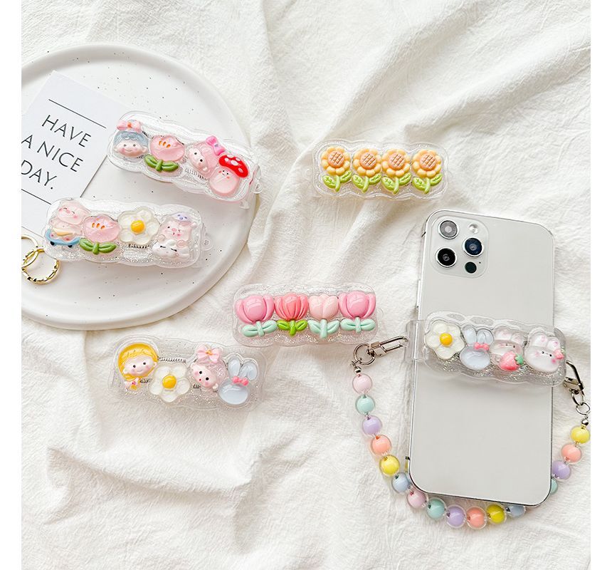 (Various Clip On Cartoon Phone Designs) Strap