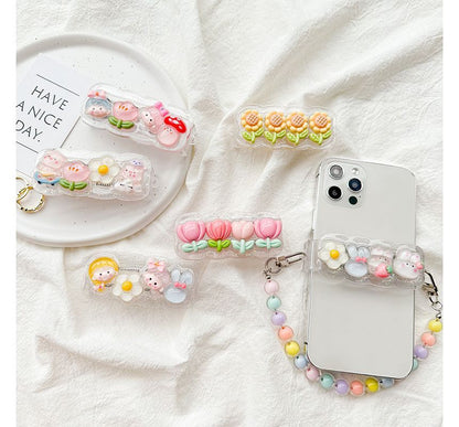 (Various Clip On Cartoon Phone Designs) Strap
