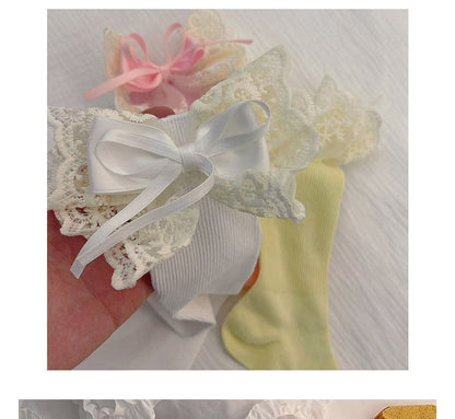 Lace Bow Socks