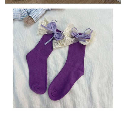 Lace Bow Socks