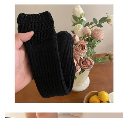 Plain Chunky Knit Socks