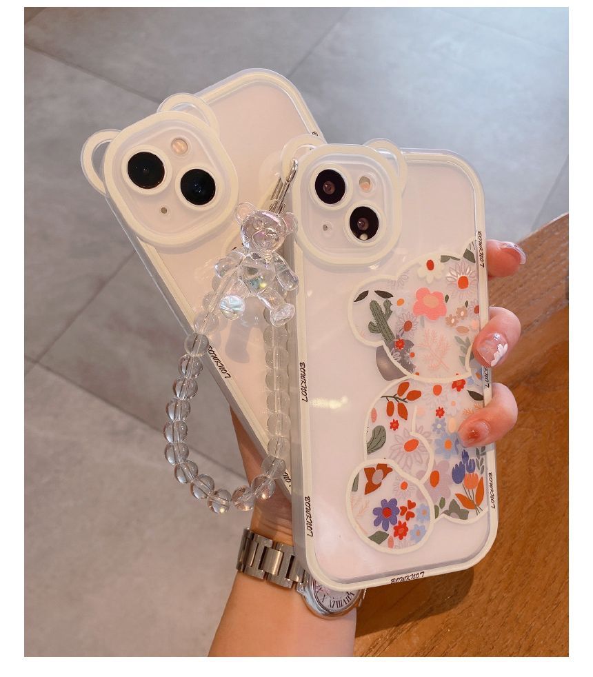 Print Bear Floral Phone Case
