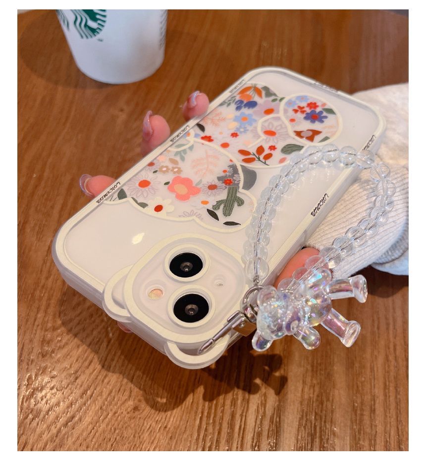 Print Bear Floral Phone Case